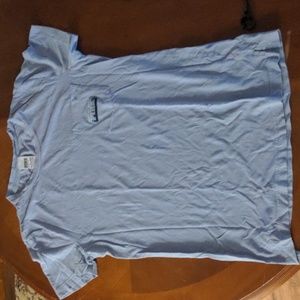 PINK VICTORIA'S SECRET LAVENDER SHORT SLEEVE POCKET LOGO T-SHIRT (XSMALL)